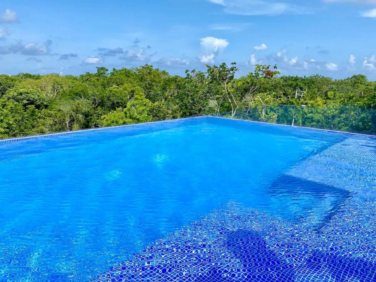 Suit Next To The Common Top Roof Exclusive Building Kingsize Bed 2 Super Pools, Gym, Grill Тулум Екстер'єр фото