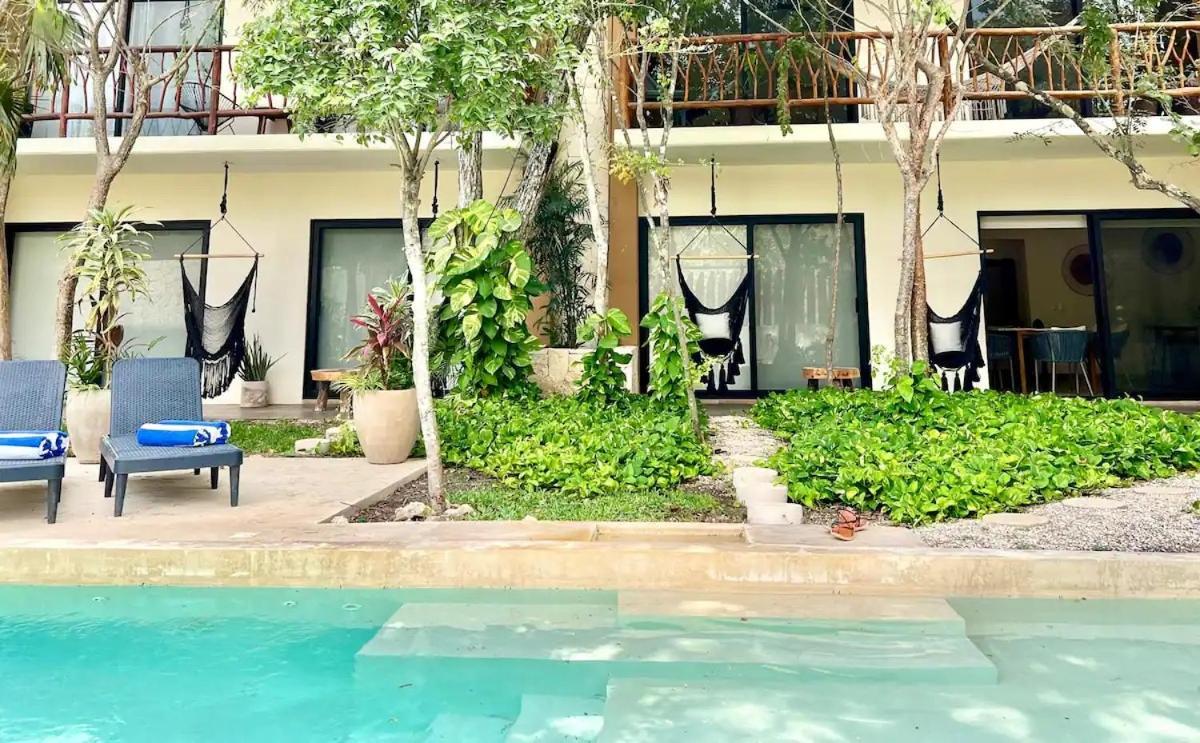 Suit Next To The Common Top Roof Exclusive Building Kingsize Bed 2 Super Pools, Gym, Grill Тулум Екстер'єр фото