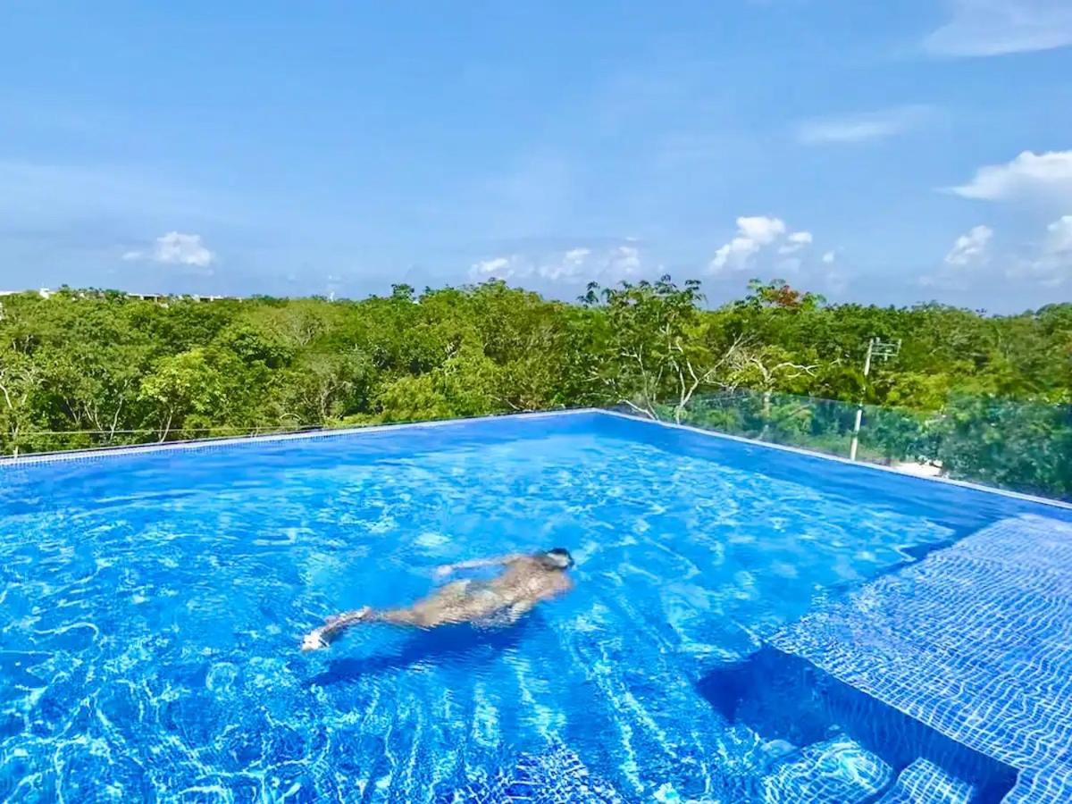 Suit Next To The Common Top Roof Exclusive Building Kingsize Bed 2 Super Pools, Gym, Grill Тулум Екстер'єр фото