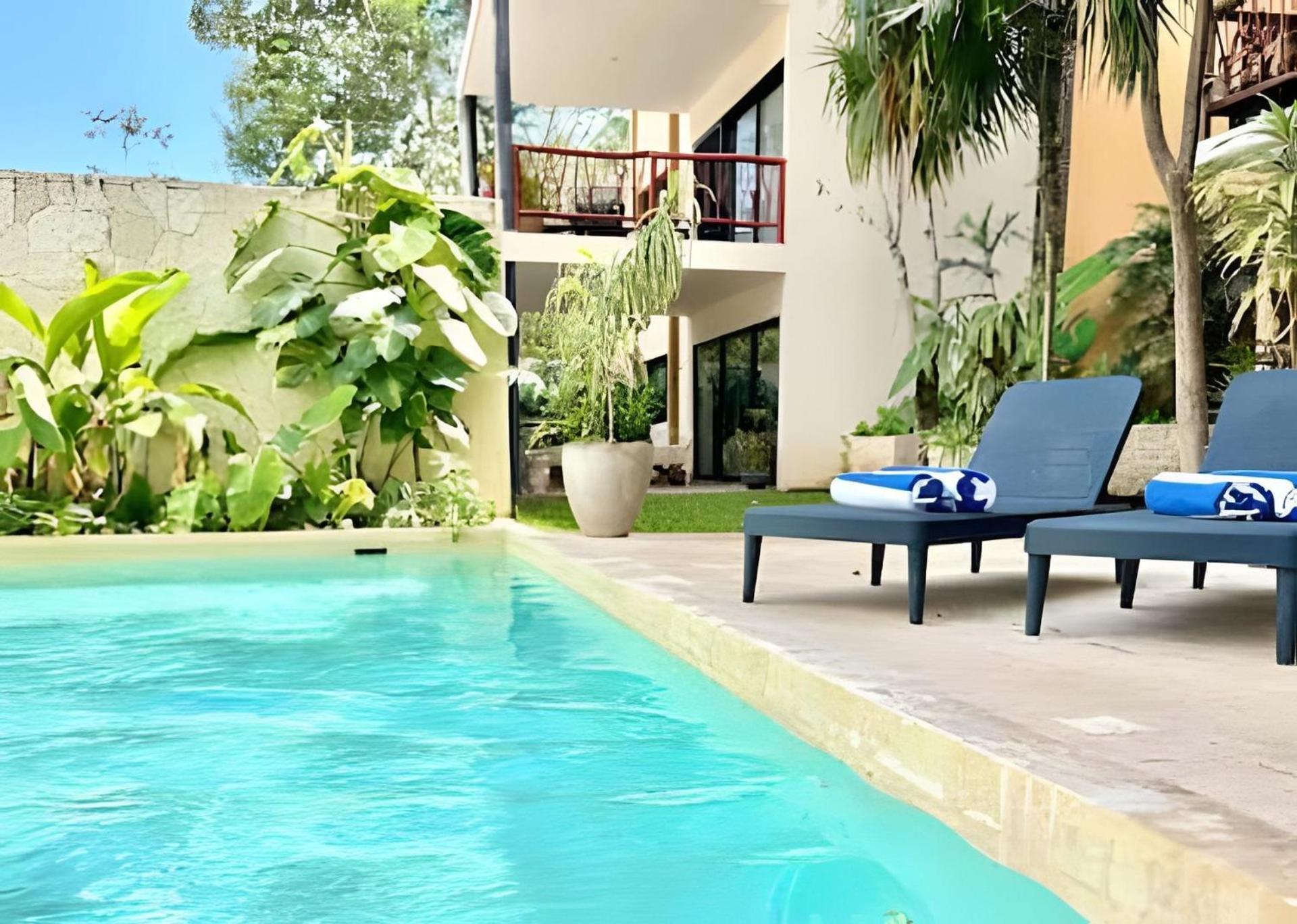 Suit Next To The Common Top Roof Exclusive Building Kingsize Bed 2 Super Pools, Gym, Grill Тулум Екстер'єр фото
